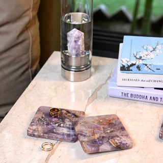 Amethyst Coaster Set