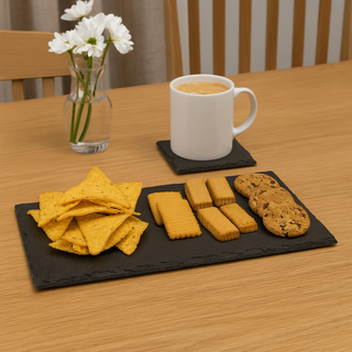 Black Slate Rectangle Platter Serving Board