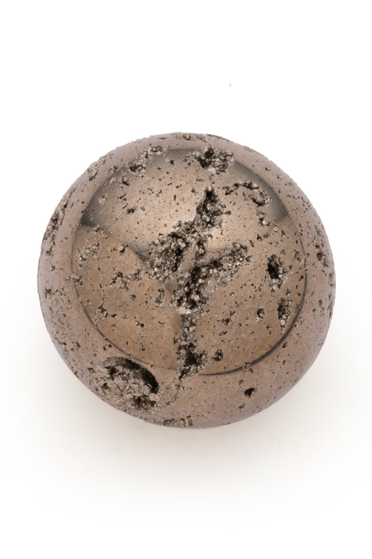 Peru Pyrite Gemstone Sphere Ball