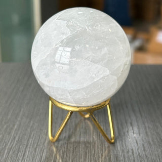 White Quartz Sphere Ball 50 mm