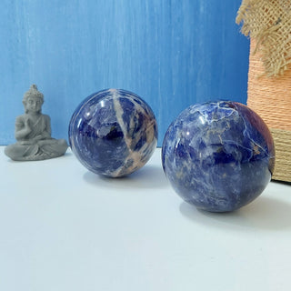 Blue Sodalite Gemstone Sphere Ball 50MM