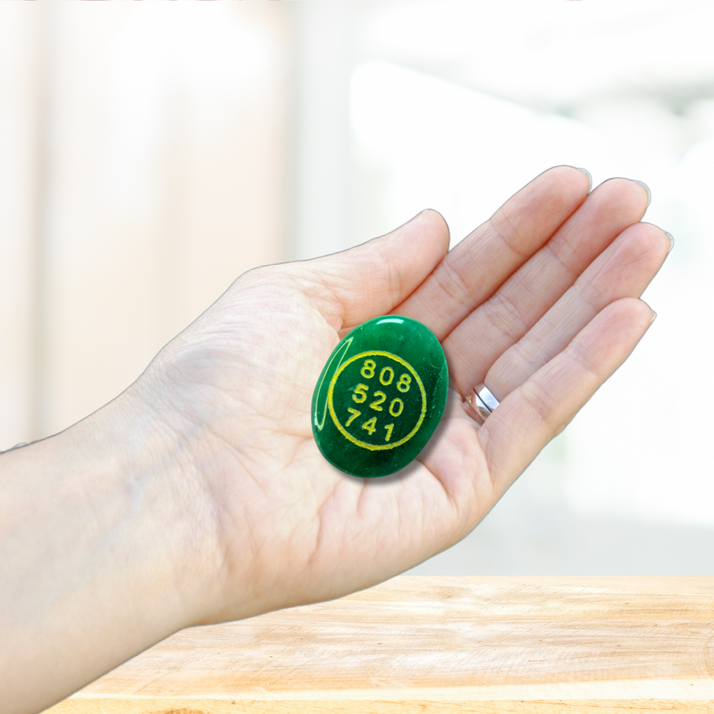 Green Jade Zibu Coin with Bracelet