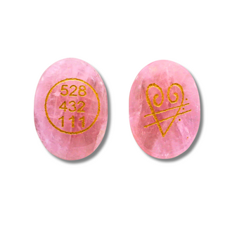 Rose Quartz Zibu Coin Crystal Stone for Good Luck Love and Relationship