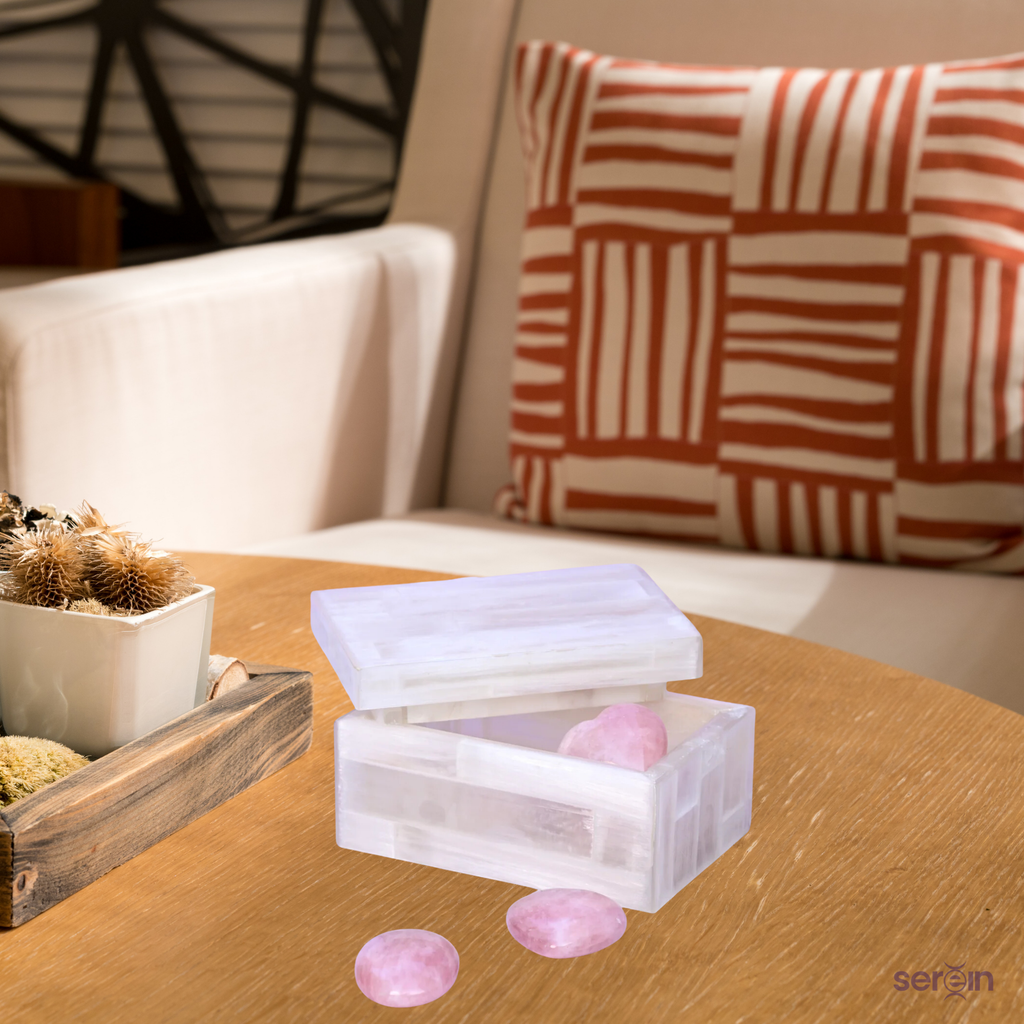 Selenite Jewellery Box