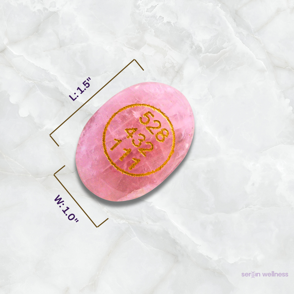 Green with Rose Quartz Zibu Coin