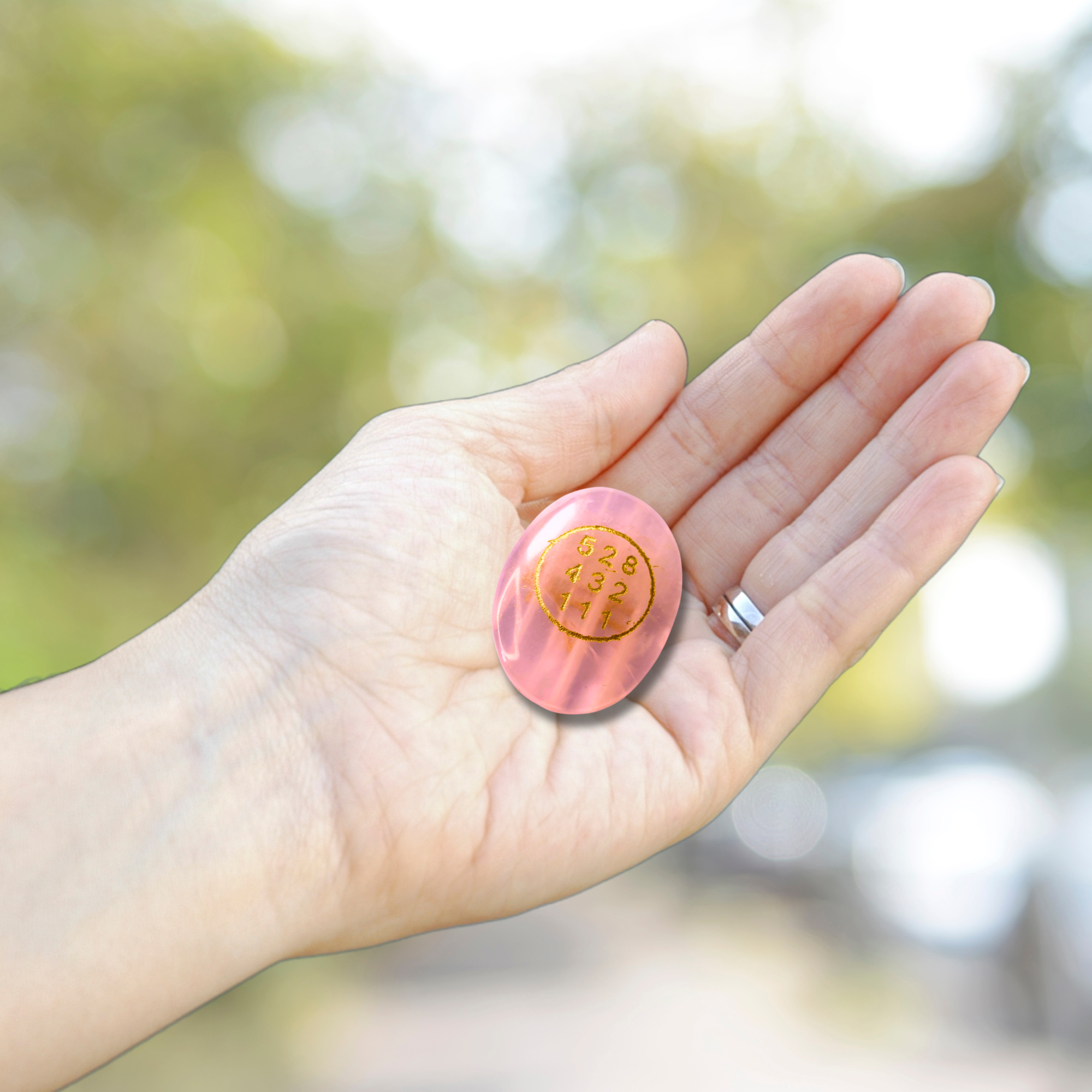 Rose Quartz Zibu Coin