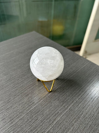 White Quartz Sphere Ball 50 mm