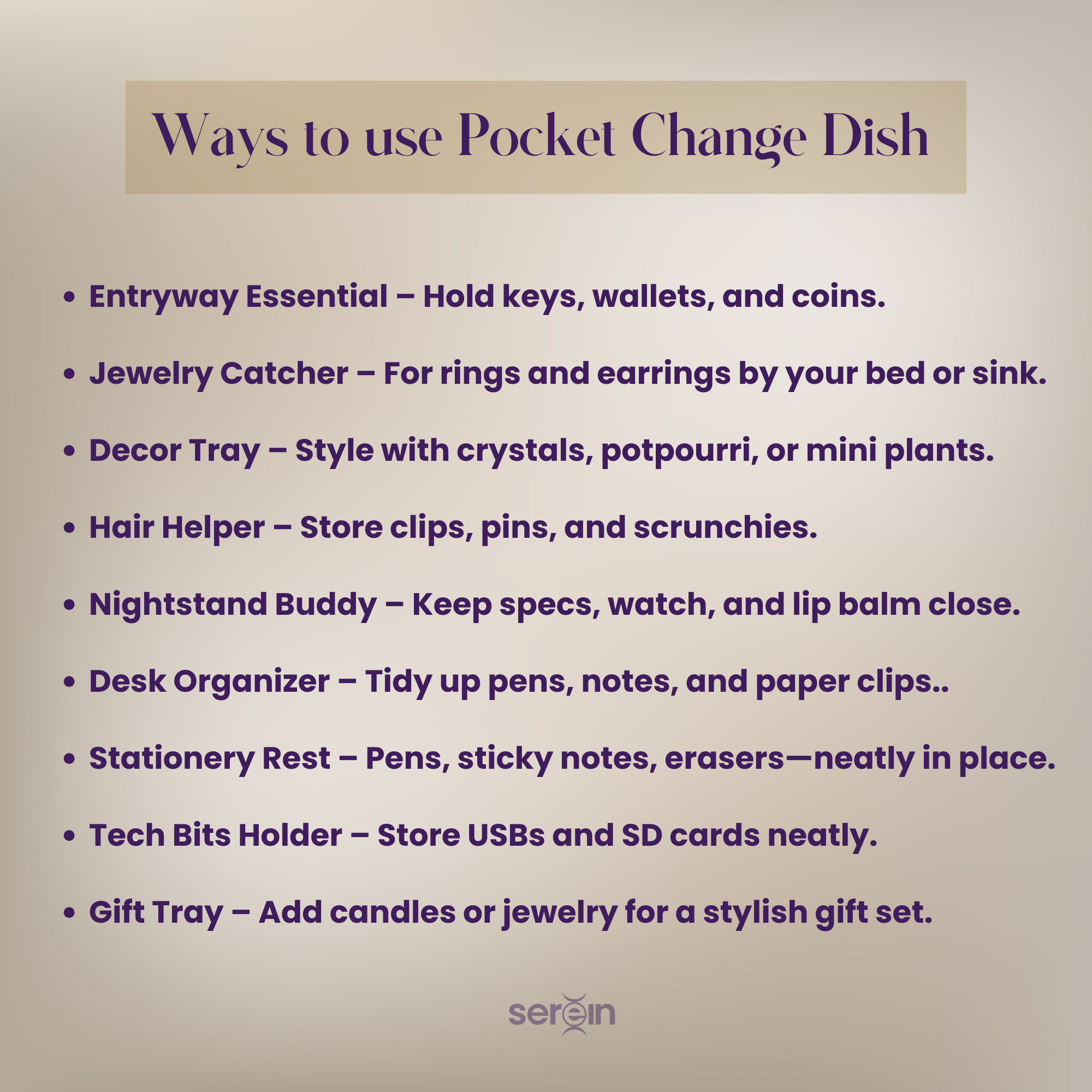 Brass Pocket Change Dish