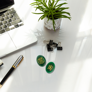 Green Jade Zibu Coin