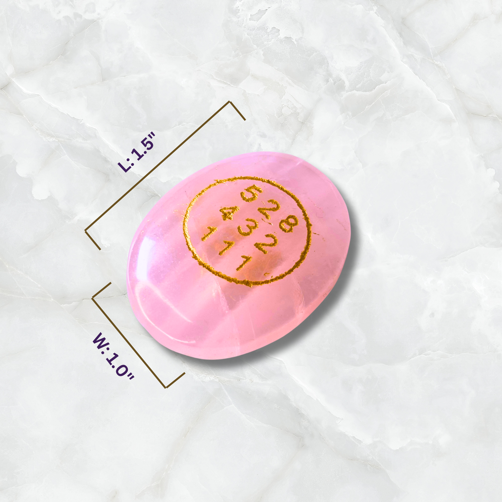Rose Quartz Zibu Coin