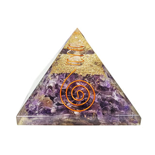 Natural Amethyst Orgonite Pyramid