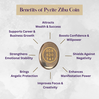 Pyrite Zibu Coin with 8mm Beaded Bracelet Money Switch Coin