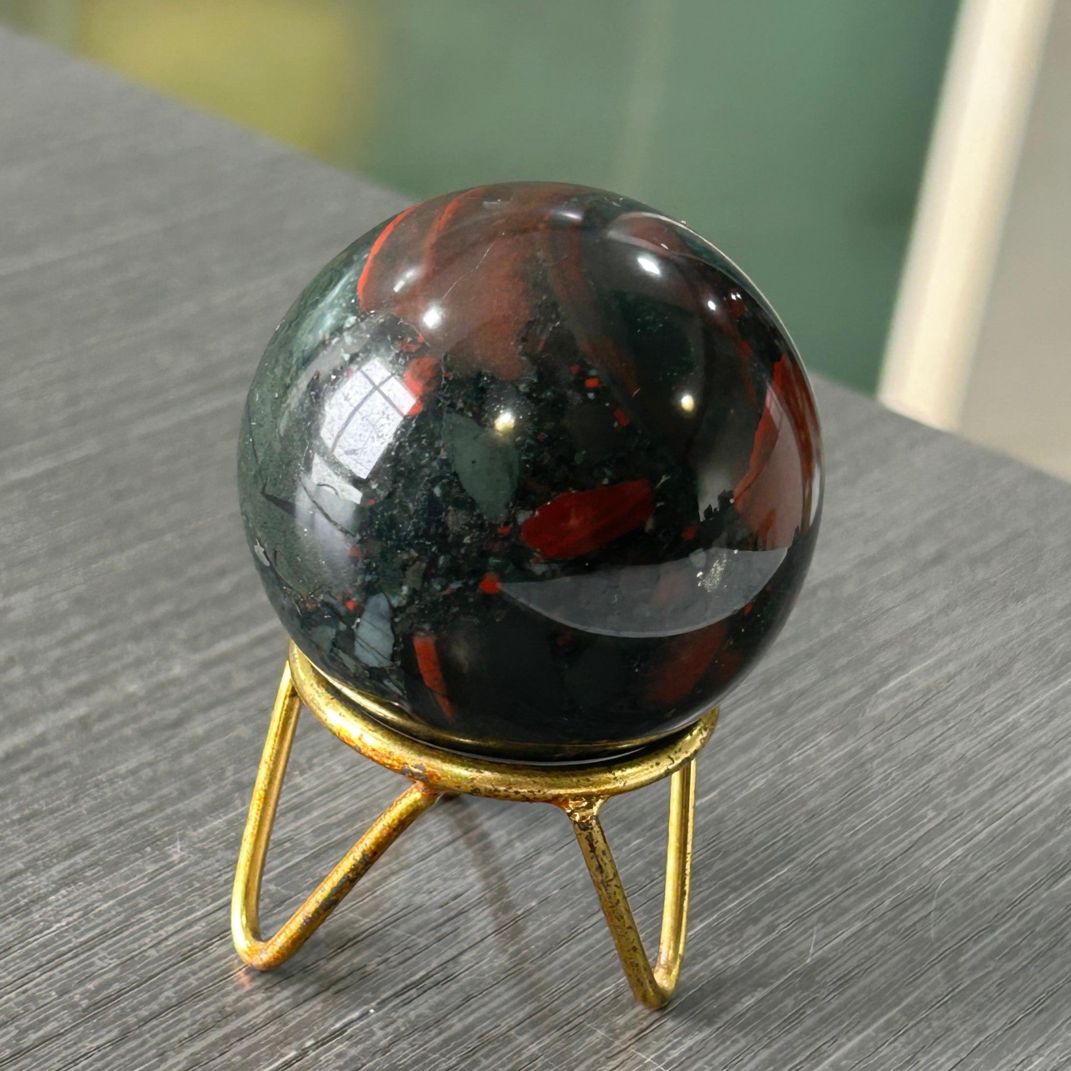 Bloodstone Sphere Ball 50 mm