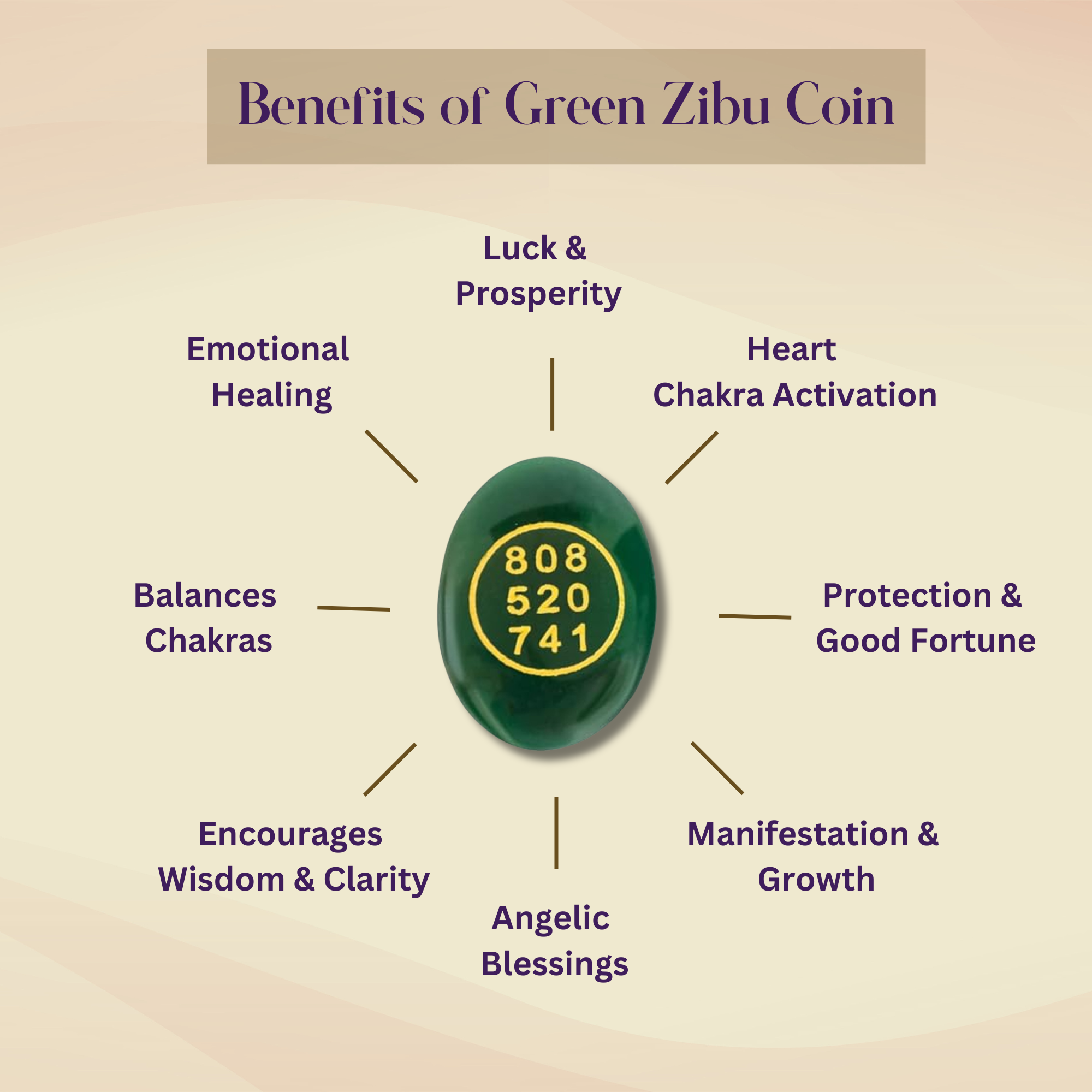 Green Jade Zibu Coin