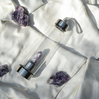 Amethyst Crystal Clear Bottle: Hydration with Healing Energy (500ML)
