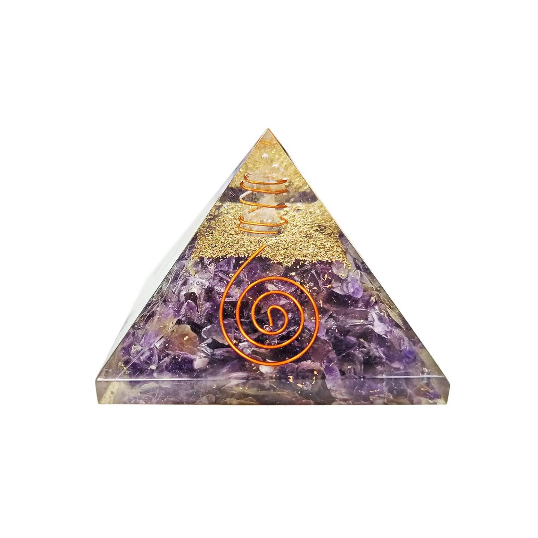 Amethyst Orgone Crystal Pyramid
