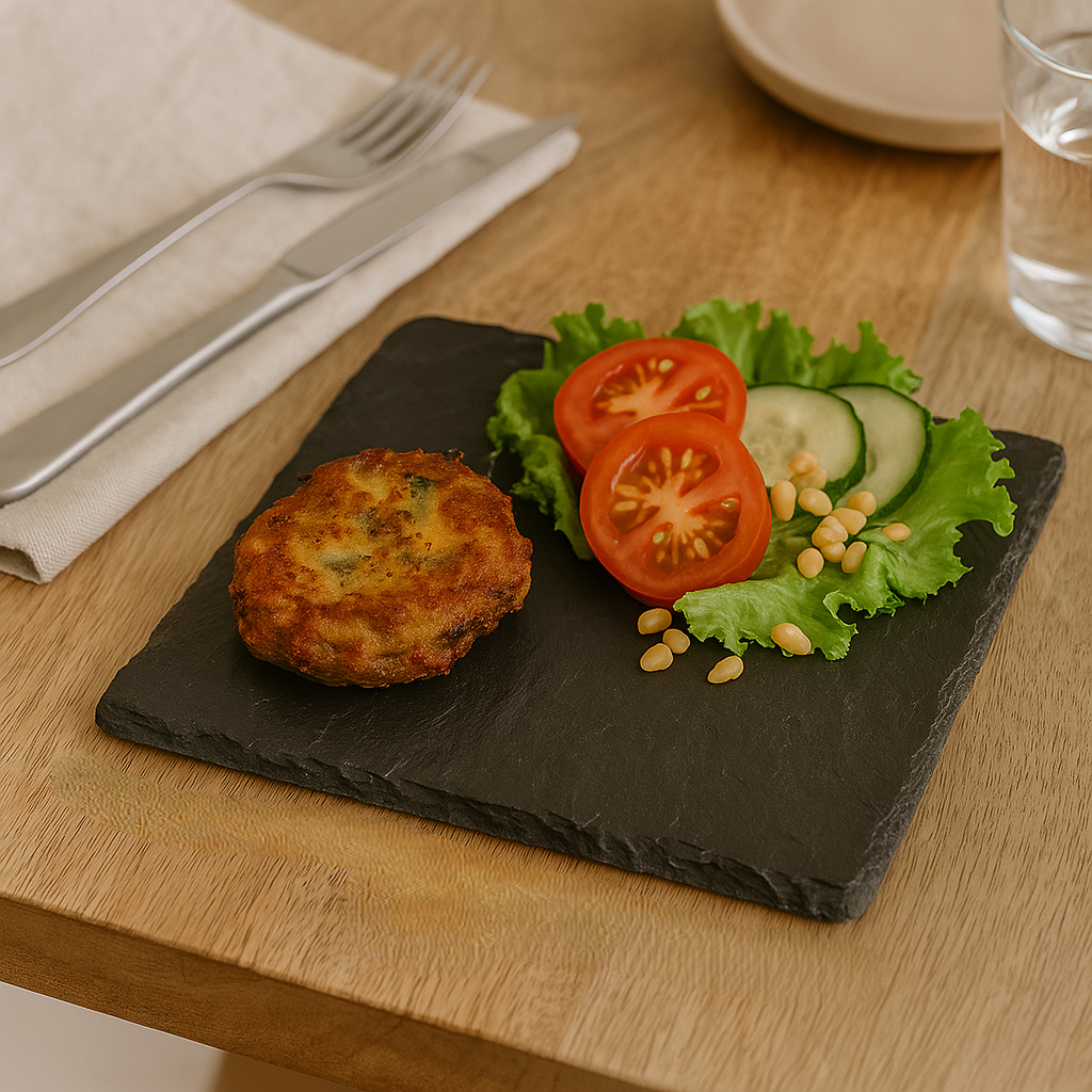 Black Slate Square Platter Serving Board