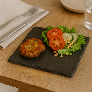 Black Slate Square Platter Serving Board