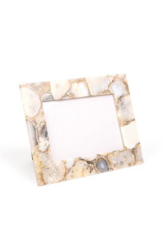 Brown Agate Photo Frame - Natural Stone Elegance for Cherished Memories