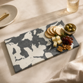 Swirl gray cheese board platter