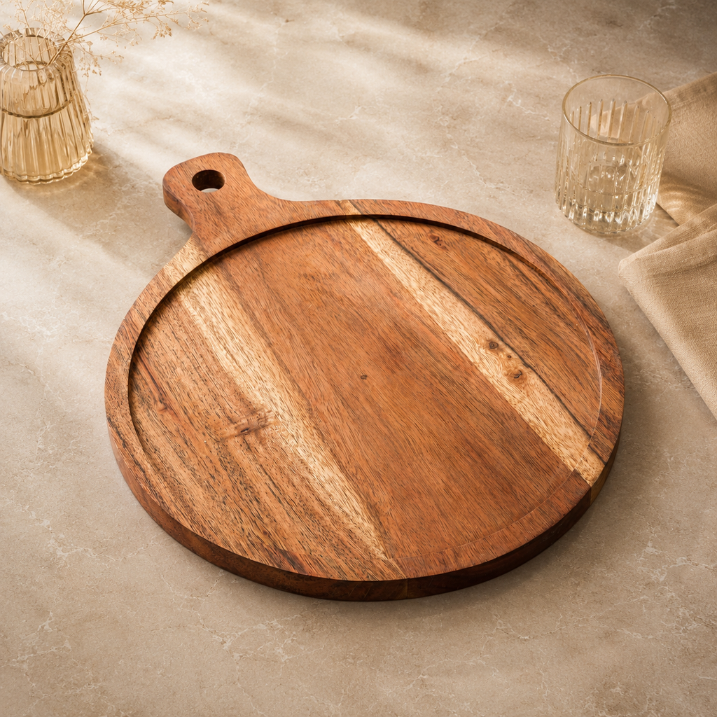 Pizza serving board