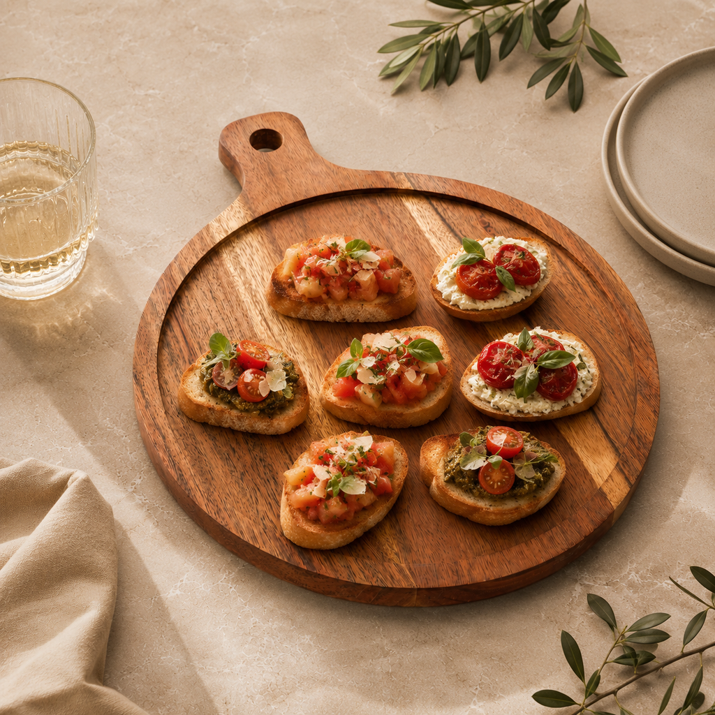 Pizza serving board