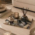 Composite agate platter- rectangle
