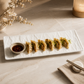 Zyoza platter white matt