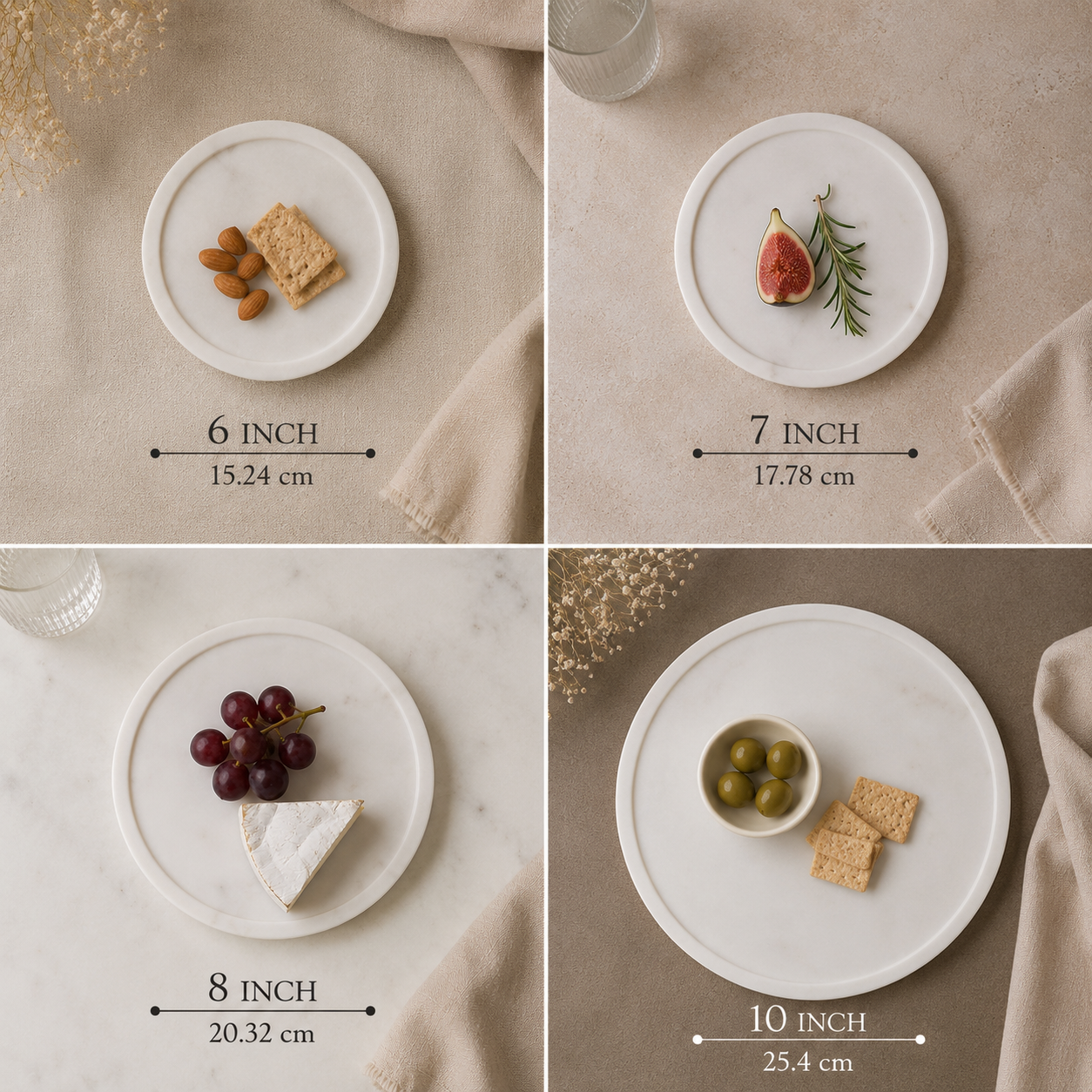 Marble Platter Round