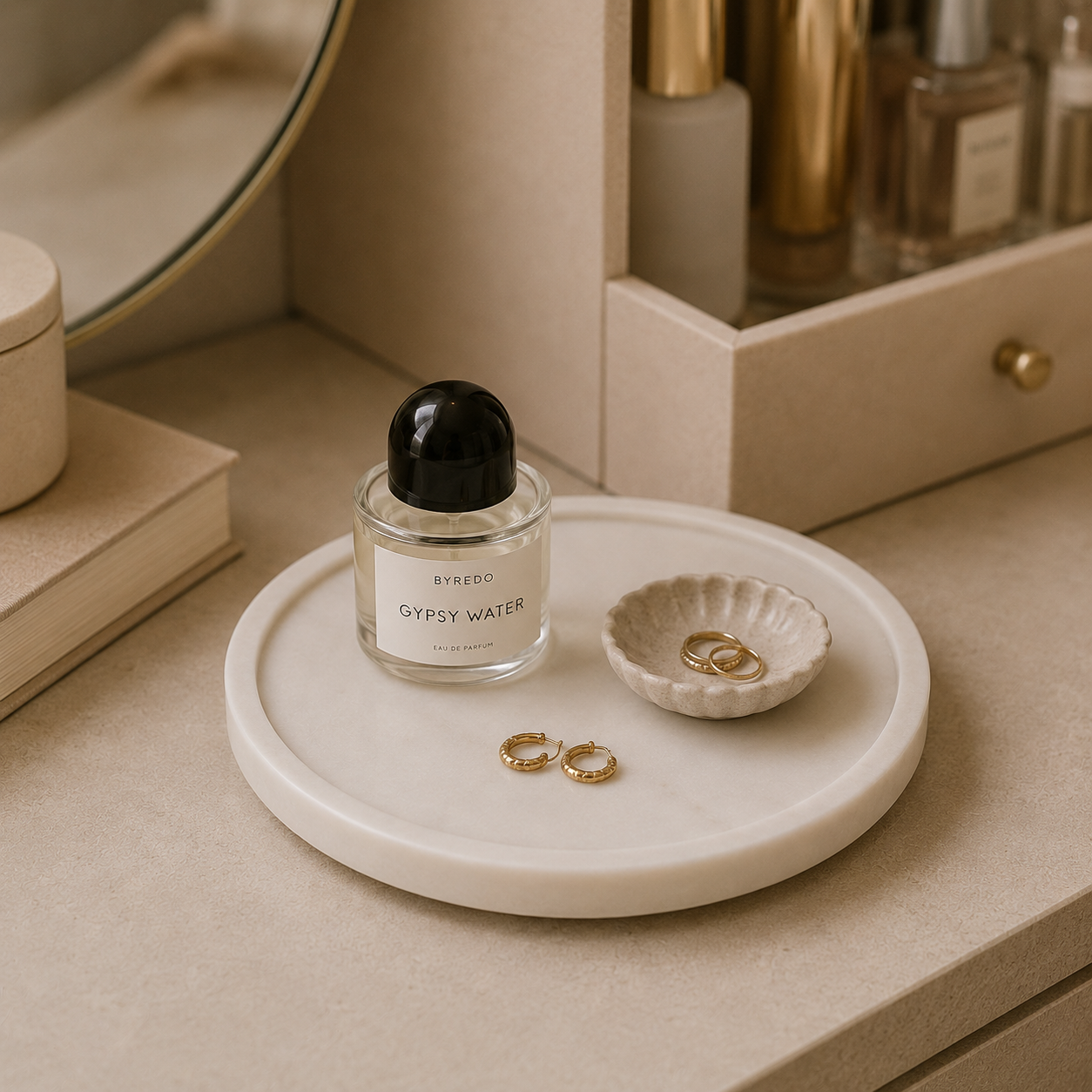 Marble Platter Round