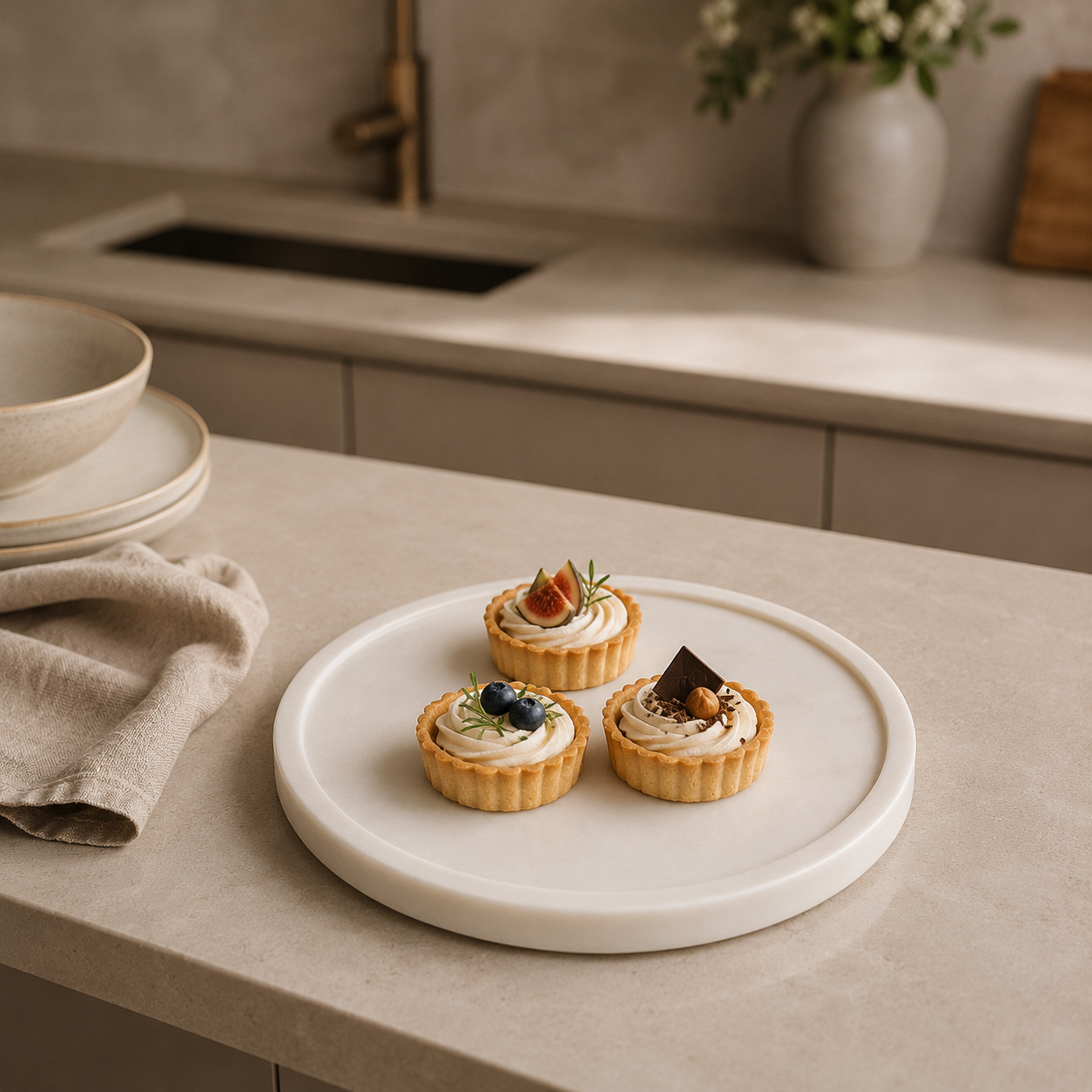 Marble Platter Round