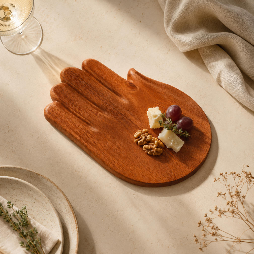 Hamsa Hand Serving Board