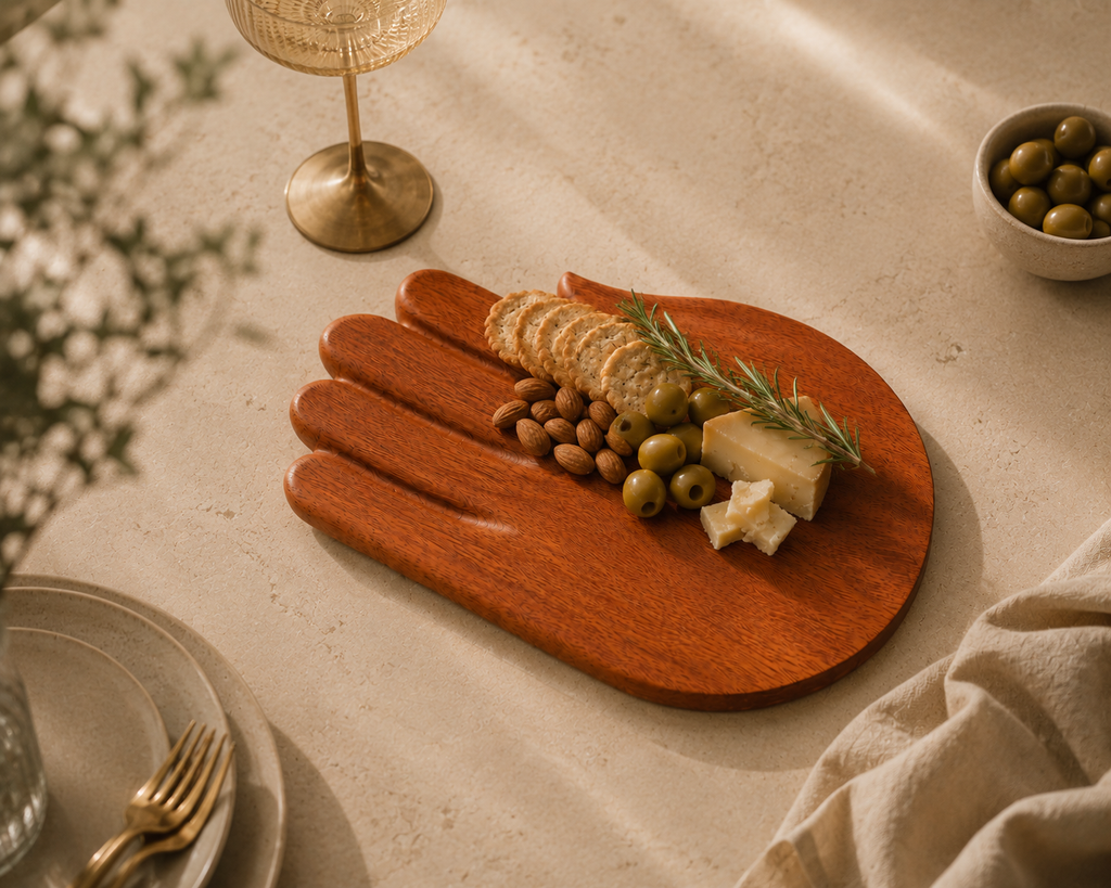 Hamsa Hand Serving Board