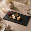 Noir Round Rectangle Serving Platter