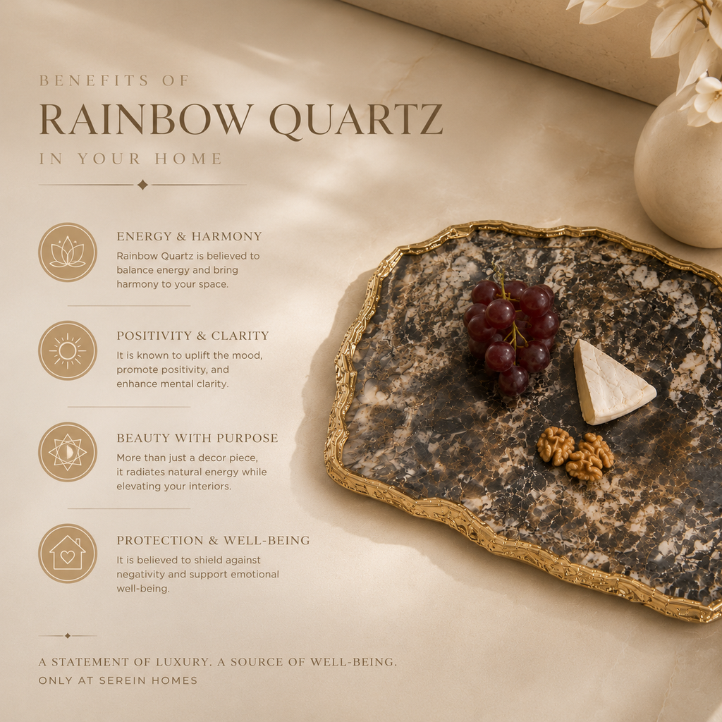Rainbow Quartz Serving Platter