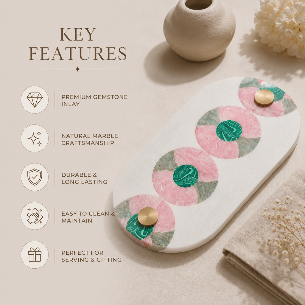 Gemstone cheese platter