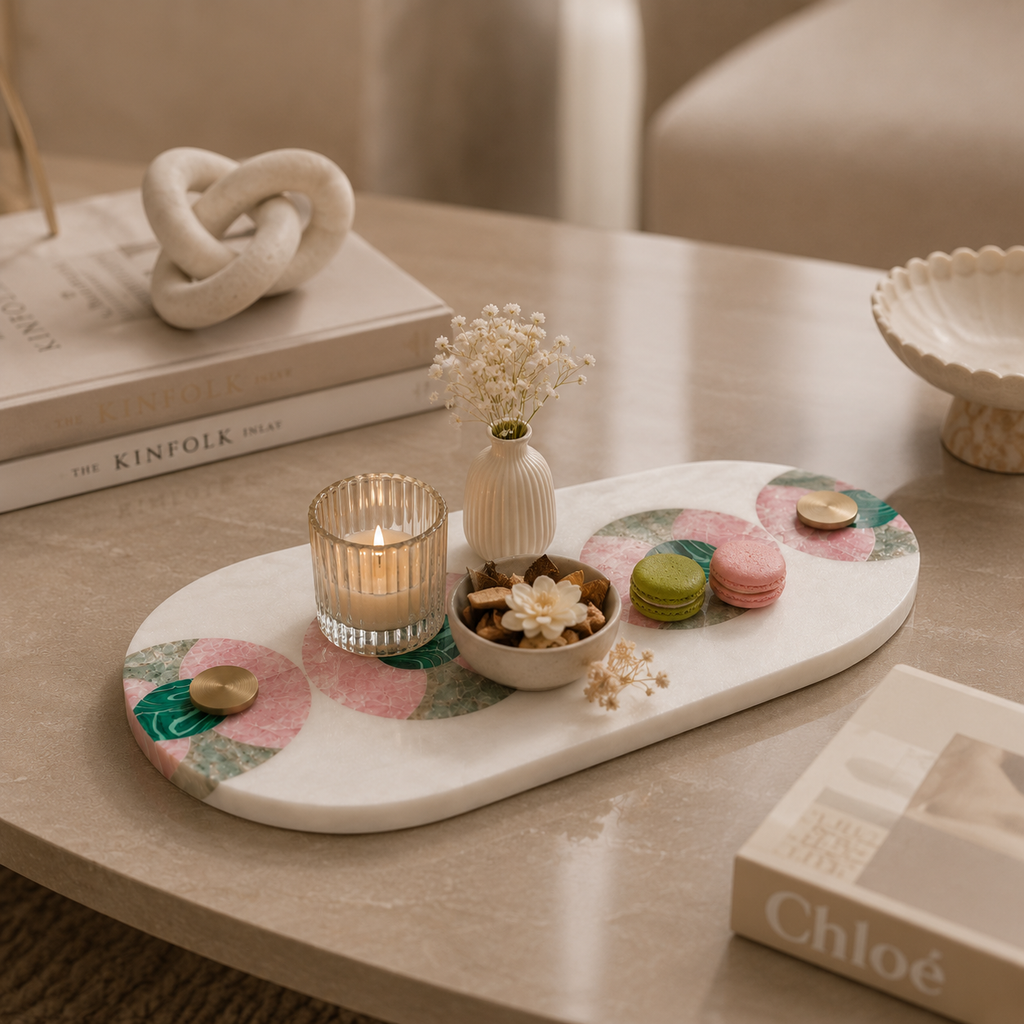 Gemstone cheese platter