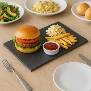 Black Slate Rectangle Platter Serving Board