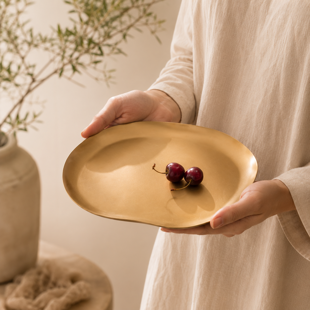 Heirloom Brass Serving Plate