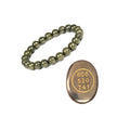 Pyrite Zibu Coin with Bracelet