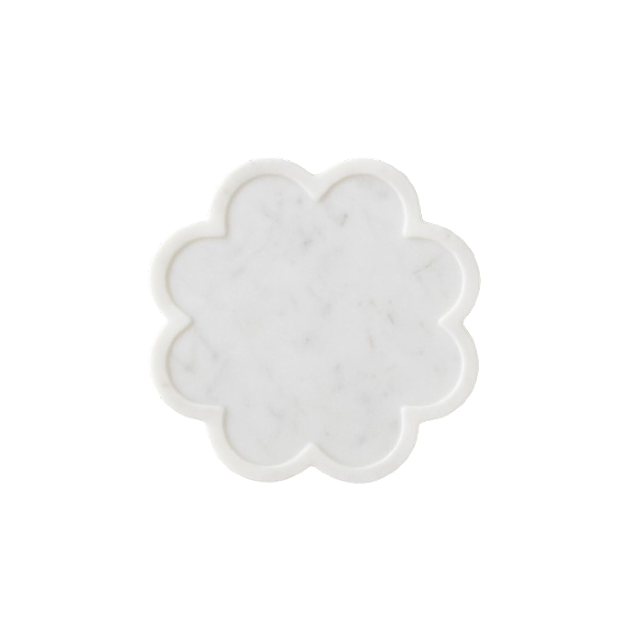 Floral White Marble Platter Serving Board
