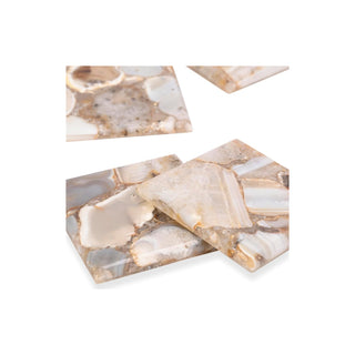 Brown Agate Coaster Set