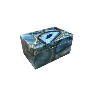 Blue Brazilian Agate Jewelry Box