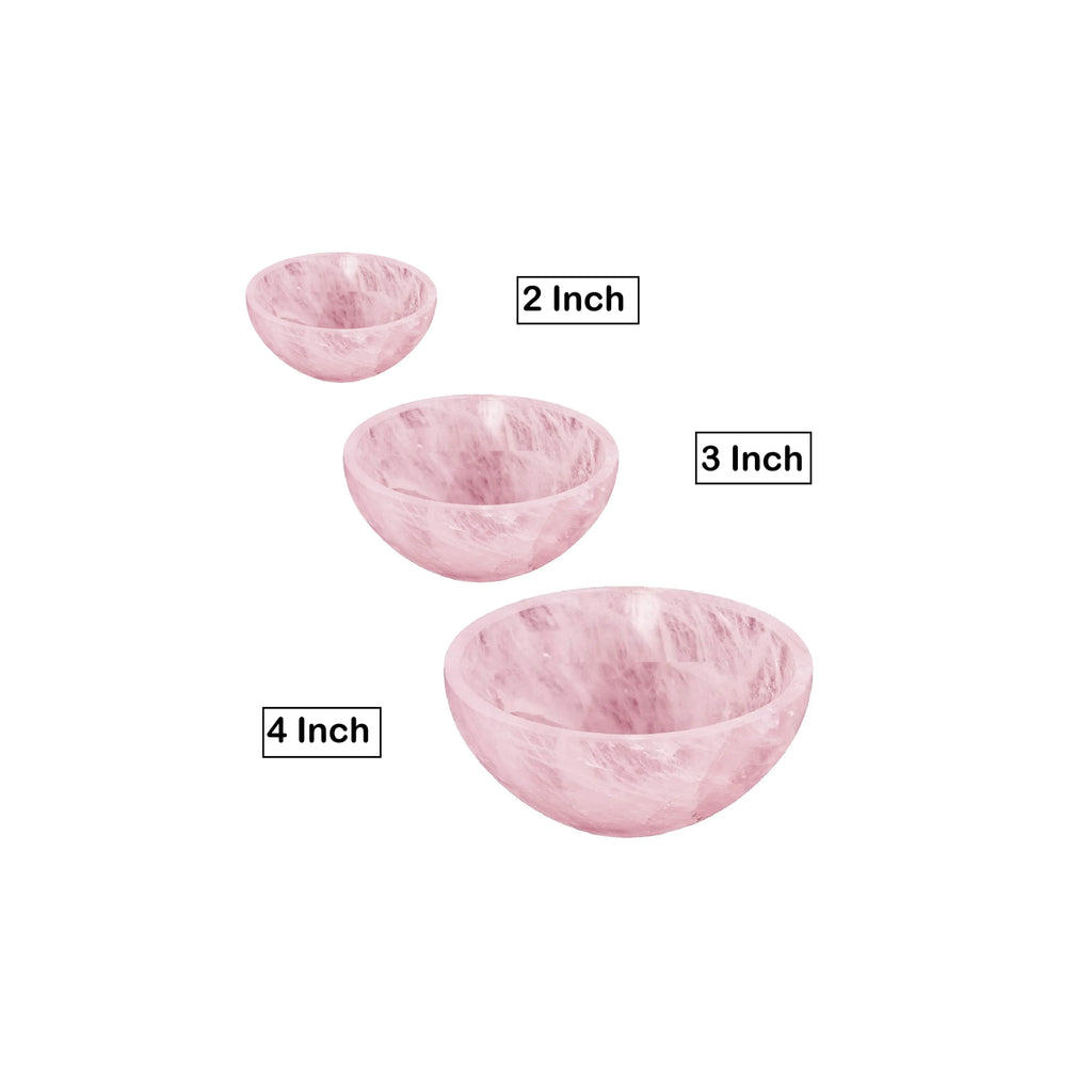 Amethyst & Rose Quarts Natural Crystal Bowl