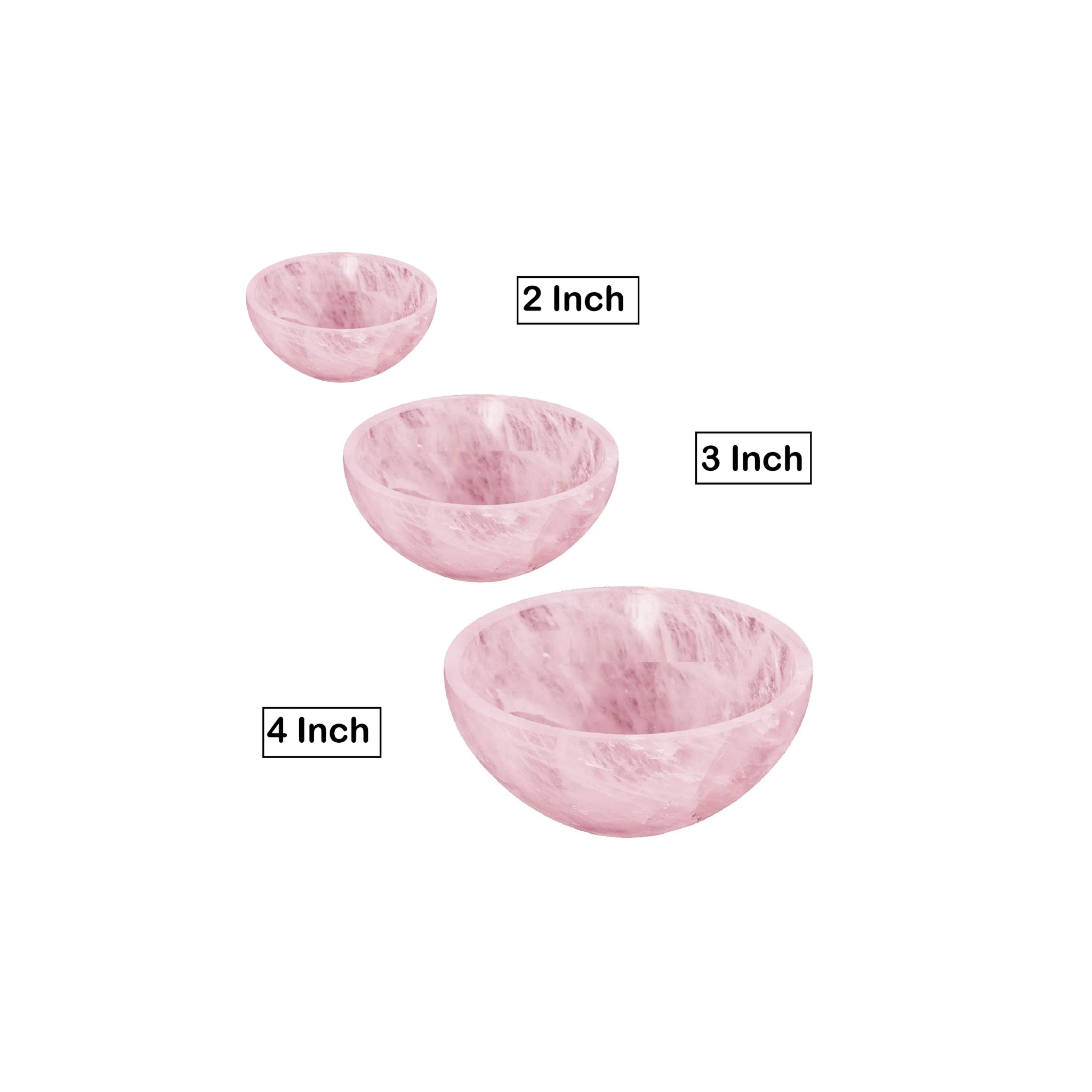 Amethyst & Rose Quarts Natural Crystal Bowl
