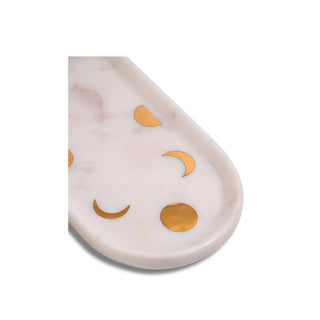 Marble Moon Serving Tray with Bowl