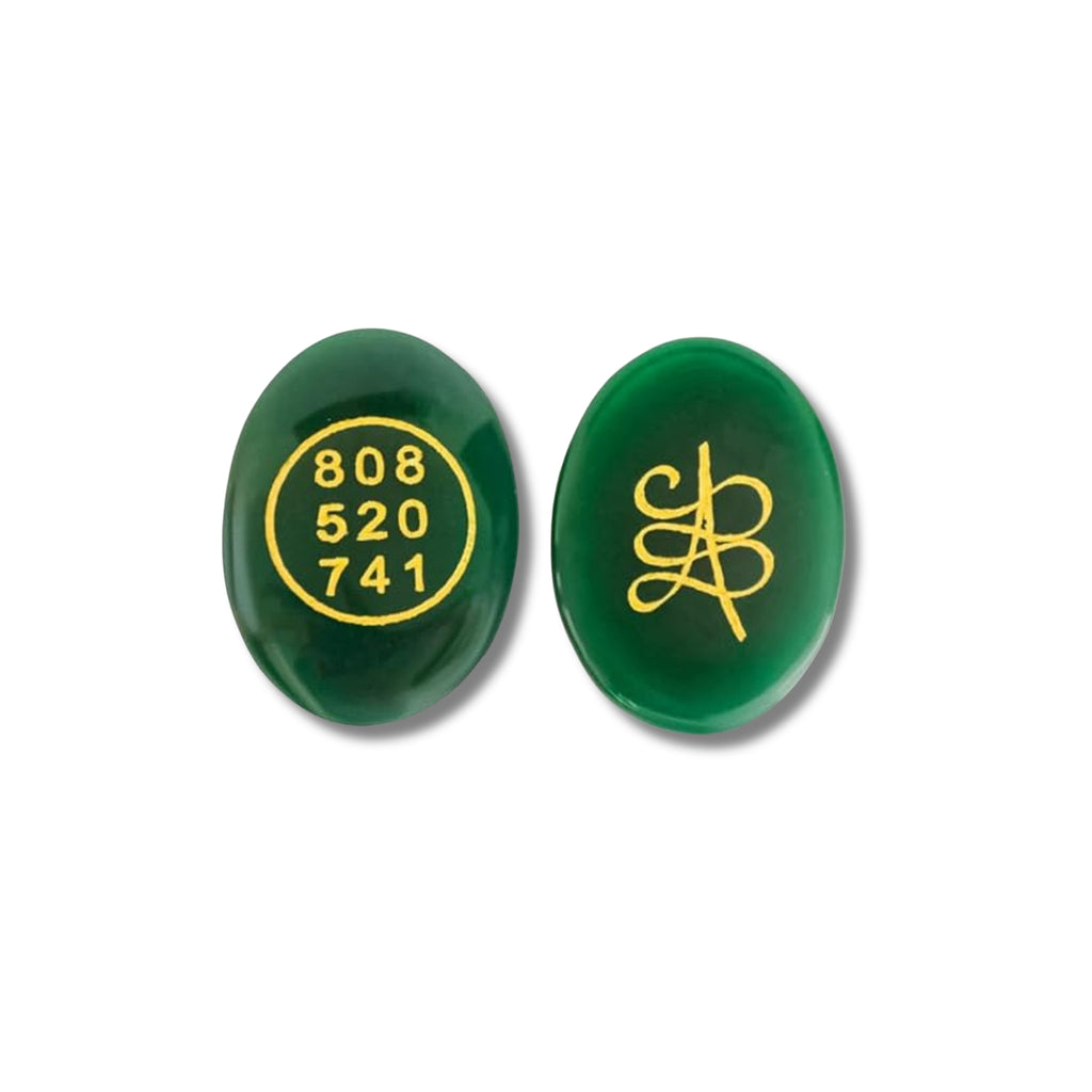 Green Jade Zibu Coin with Bracelet