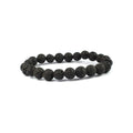 Black Lava Beaded Bracelet
