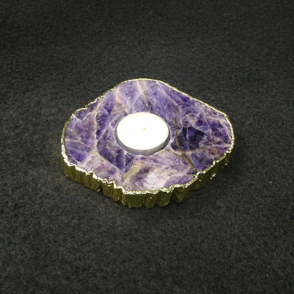 Amethyst Tea Light Holder