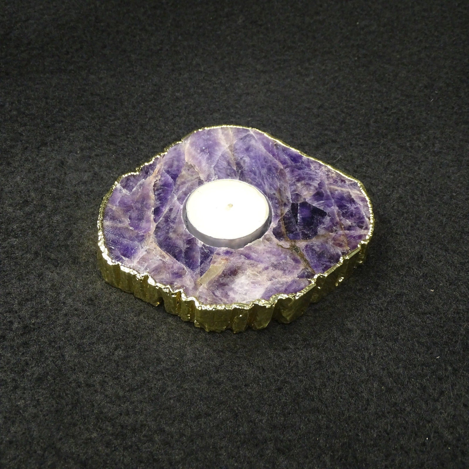 Amethyst Tea Light Holder